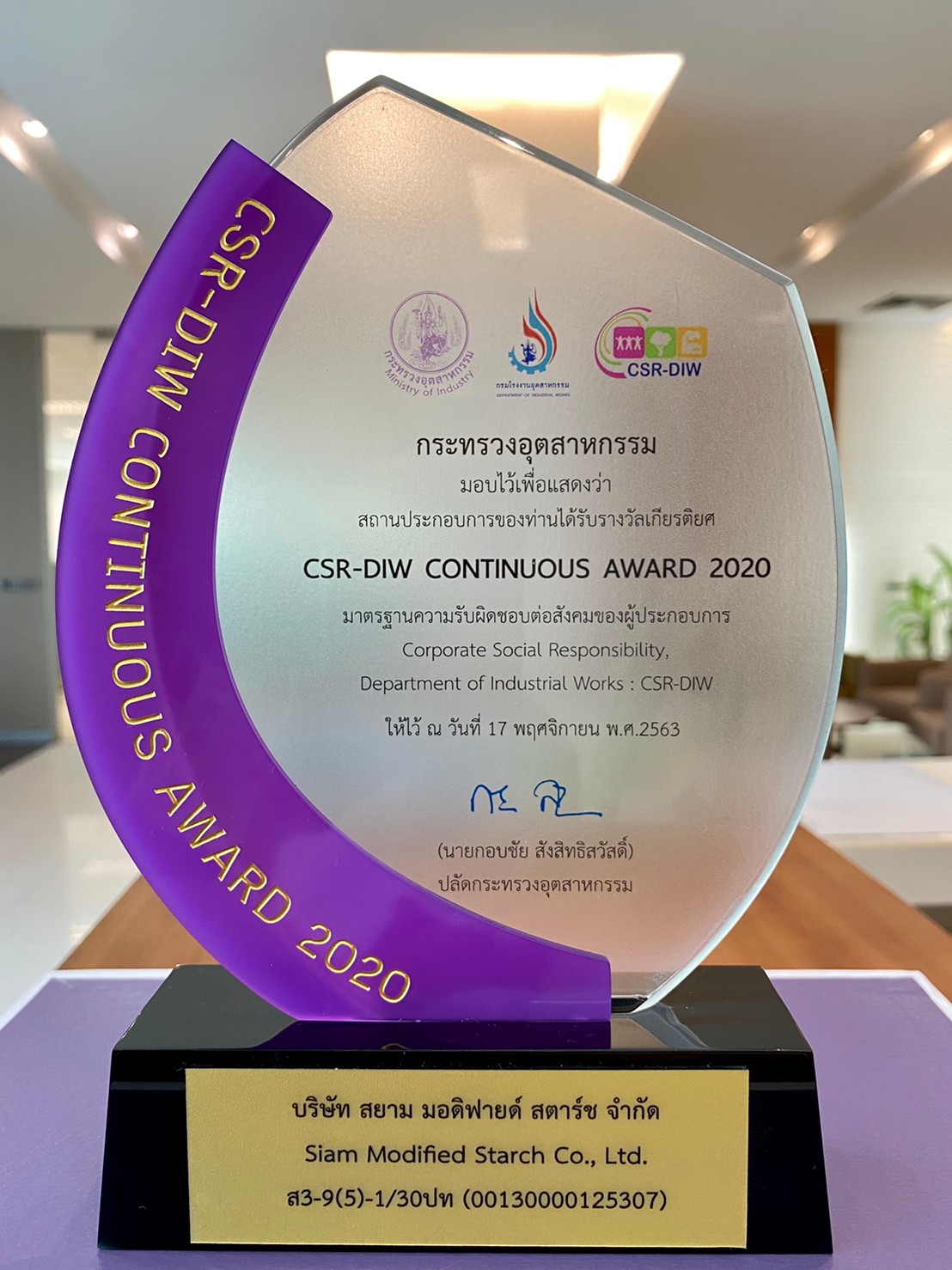 CSR-DIW Continuous Award 2020 .jpg