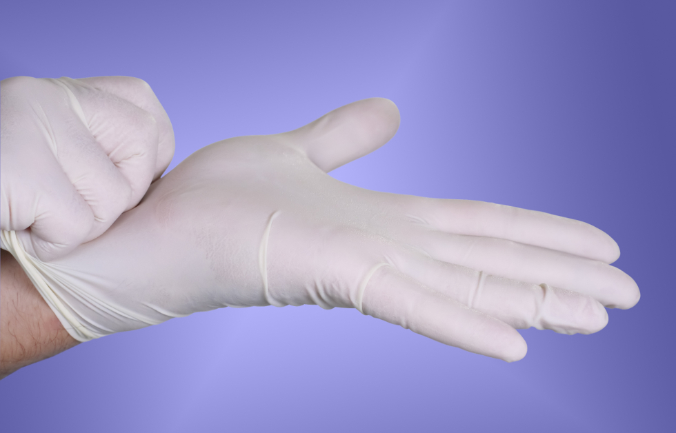 natural glove,modified starch, ถุงมือแพทย์